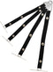 4pcs Tape Thong for Tool Belts, Electrical Tape Holder, Black Electrical Tape Hooks Polyester Electrical Tape Chain Strap, Small...