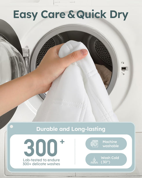 Yoofoss Waterproof Crib Mattress Protector, Quilted Crib Mattress Pad Cover Ultra Soft and Breathable, Machine Washable Toddler Mattress Protector...