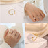 Chunky Dome Ring Stainless Steel Statement Rings for Women Teen Girls Irregular Geometric Rings Titanium Stackable Rings Adjustable Knuckle Midi R...