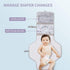 SUNVENO Baby Portable Changing Pad Waterproof Travel Changing Station Perfect for Baby Shower Gifts, Pink (Blue)...