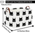 HIYAGON Batman Basket Kids Storage Basket Cute Basket Empty Toy Storage Bin Organizer Box Rectangular Room Decor for Home Books(Black bats)...