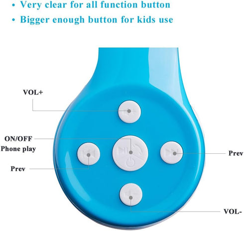 Kids Wireless Headphones, 15 Hours Play v5.0, Bluetooth Kids Headphones 93db Volume Limited Foldable with Built-in Mic for Cell Phones TV Tablet S...