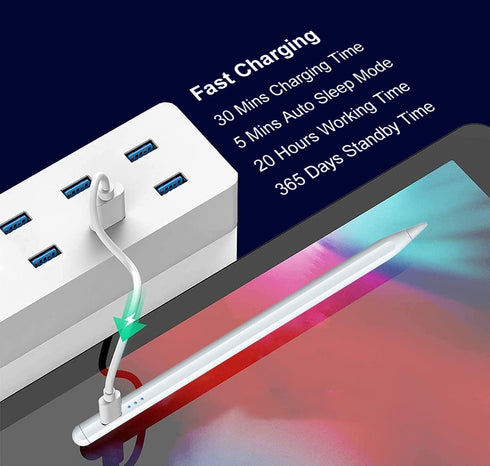 Stylus Pen for iPad 9th&10th Gen, Apple Pencil 2nd Generation, 2X Fast Charge Apple Pen for iPad 2018-2023, iPad Pencil for iPad Pro 11/12.9 3/4/5...