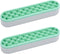 2 PCS Green Silicone Makeup Brush and Cosmetic Storage Boxes...