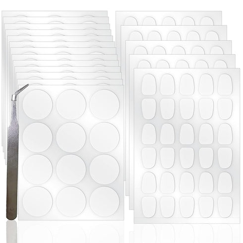 Birllaid Clear Double Sided Adhesive Dots Heavy Duty Transparent Double-Sided Tape Stickers Round &Square Acrylic No Trace Strong Adhesive Sticky ...