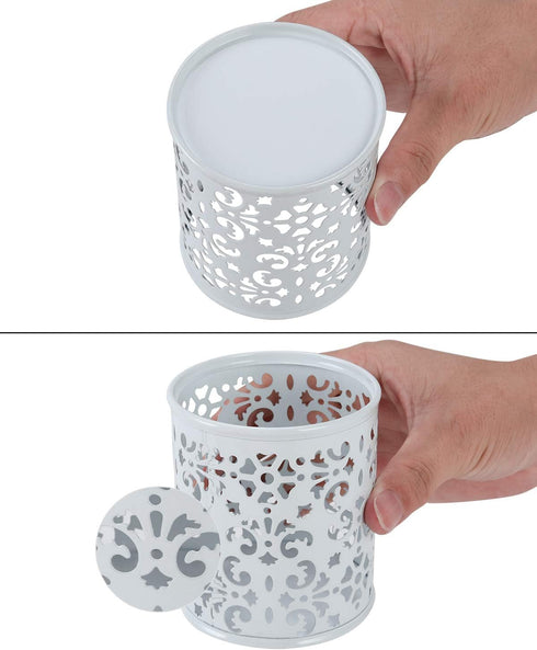 EasyPAG Metal 2-Piece Pen Holder Set Desk Accessories & Workspace Organizers for Classroom, School & Office,White...