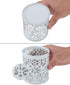 EasyPAG Metal 2-Piece Pen Holder Set Desk Accessories & Workspace Organizers for Classroom, School & Office,White...