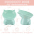 2 Pcs Plastic Elevated Cat Bowls Tilted Cat Food Bowls, Raised Cat Water Bowl Cat Elevated Bowls Kitten Supplies Cat Accessories for Food and Wate...