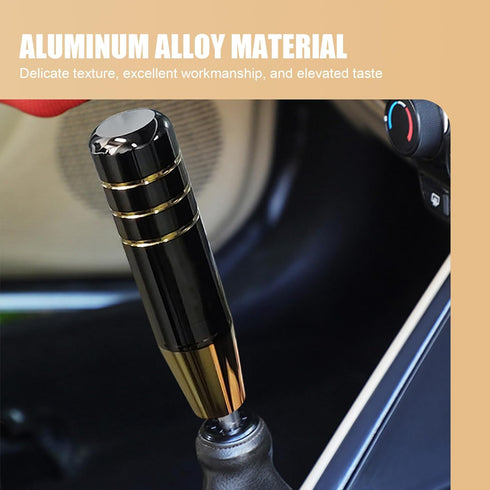 1 PC Car Shift Converter, 7" Alloy Personalized Easy Grip Gear Long Handle with 3 Thread Adapter, Smooth Operation Shift Knob Replacement, Univers...