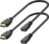 HDMI Extension Cable 1 Feet, 2 Pack HDMI Extender Cable High Speed HDMI Male to Female Adapter Cable 1080P HDMI Video Cord for HDTV, Monitor, PC, ...