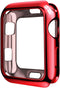 Case for Watch 38mm Series 3 Series 2 Series 1 Watch case with Metaliz Hood Flexible Clear Soft TPU Lightweight Protective Pretector Cover-Shiny R...