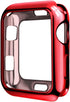Case for Watch 38mm Series 3 Series 2 Series 1 Watch case with Metaliz Hood Flexible Clear Soft TPU Lightweight Protective Pretector Cover-Shiny R...