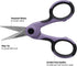 SINGER ProSeries Sewing Fabric Scissors and Craft Detail Scissors Set, Lilac Purple, Set of 2 Sewing Scissors...