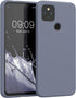 kwmobile Case Compatible with Google Pixel 4a 5G Case - Slim Protective TPU Silicone Phone Cover - Blue Grey...