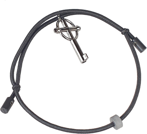Escape Bracelet with Cross Universal Round Handcuff Key & Tungsten Bead - Car Window Breaker Wrist Strap Emergency Rescue Tool, Shatter Tempered S...