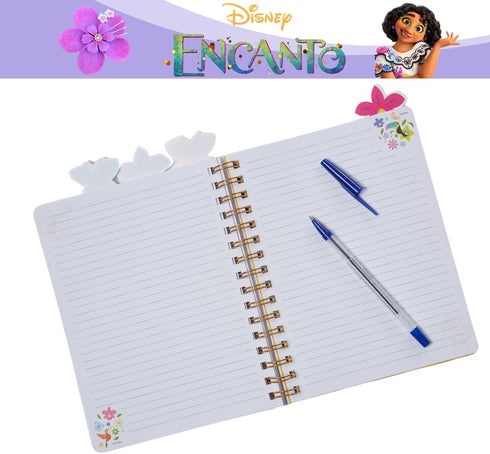Disney Encanto Tab Journal Notebook, Spiral Bound, 96 Lined Pages, 8 x 7 inches, Purple...