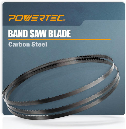 POWERTEC 93-1/2 Inch Bandsaw Blades, 1/2" x 24 TPI Band Saw Blades for Delta, Grizzly, Rikon, Sears Craftsman, Jet, Shop Fox and Rockwell 14" Band...