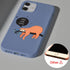 JOYLAND Blue Soft Liquid Silicone Rubber Slim Phone Case Cover with Microfiber Linin for iPhone XR Case Cute Sloth in The Tree Coffee Phone Cover ...