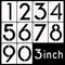 DXCYZ 3 Inch Large Number Stencils Kit 0-9 Address Number Stencil, 10PCS Reusable Plastic Painting Number Templates for Mailbox Signs, Door...