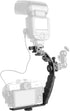 ChromLives Camera L Bracket Mount Video Grip L-Bracket with Dual Flash Cold Shoe Mount 1/4'' Tripod Screw, Heavy Duty Padded Hand Grip for DSLR Ca...
