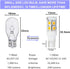 12V 24V Low Voltage Landscape Replacement led Light Bulb T5 T10 Wedge Base 25W Equivalent 240lm 1.5 W for Garden Path Light Deck Light Walkway Law...