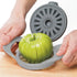 PrepWorks by Progressive Dishwasher Safe 16-Slice Thin Apple Slicer and Corer with Attached Safety Cover (Grey)...