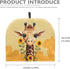 Giraffe Sunflower Print Tea Cozy for Ladies Gift Teapot Cover Home Decorative Accessory Insulated Teapot Cozy for Dust Proof Keep Warm Yellow Kett...