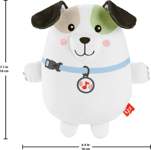 Fisher-Price Baby Plush Toy Calming Vibes Puppy Soother Portable Sound Machine for Newborns...