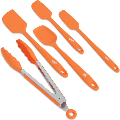 Kaluns Silicone Spatula Set, 4 Rubber Spatulas 600°F Heat Resistant, Nonstick Seamless Design with Stainless Steel Core, Dishwasher Safe, BPA free...