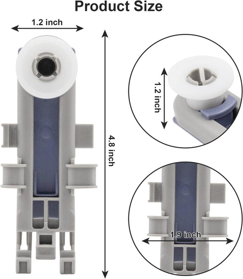 2 Pack 8561996 Dishwasher Upper Rack Adjuster Wheel for Whirlpool AP6285708 PS11746477