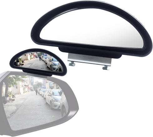 Blind Spot Mirror Adjustable 360 Degree Car Side Mirror, HD Glass Rear View Mirror Exterior Accessories for Car SUV Frame Thickness Less than 5MM...