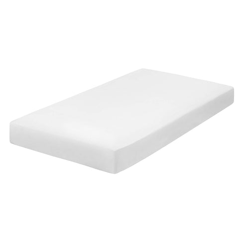 Everyday Kids Fitted Crib Sheet, 100% Soft Breathable Microfiber Baby Sheet, Fits Standard Size Crib Mattress 28in x 52in, White Nursery Sheet...