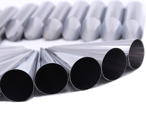 Stainless Steel Cream Horn Molds - 21 Pcs, Cannoli Form Tubes, Croissant Baking Molds with Cleaning Brush...