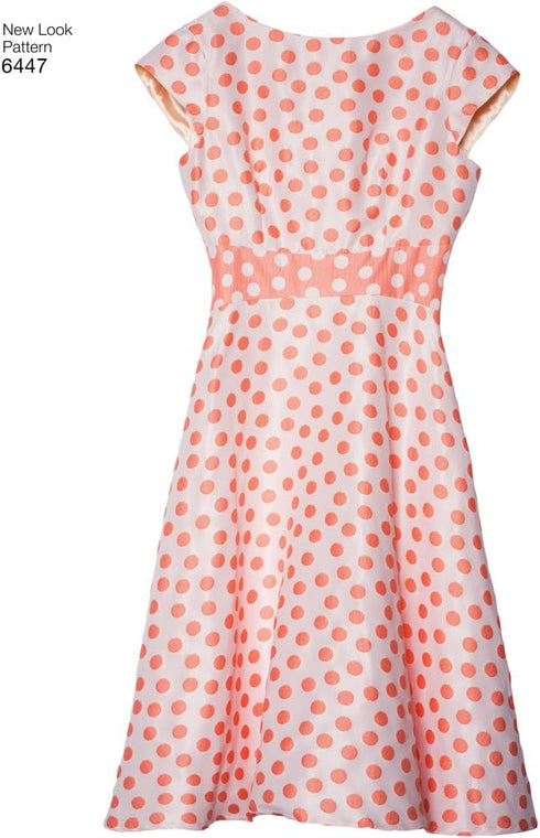 NEW LOOK Patterns Misses' Dresses A (8-10-12-14-16-18-20) 6447...
