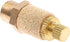 Mtsooning 10PCS Pneumatic Exhaust Muffler, 1/8" NPT Adjustable Brass Flow Control Silencer, Sintered Air Controller for Cylinders Solenoid Valves ...