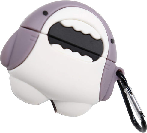 3D Cartoon Animal Shark Silicone Case for AirPod Pro Shockproof Thick Protective Cover for Apple AirPods Pro 3 Case Cover Protector with Keychain...