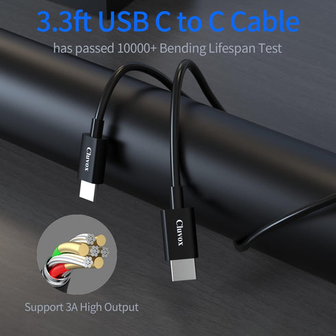 USB C Super Fast Car Charger, 60W 2-Port Fast Charging Adapter Plug + Type C to C Cable 2 Pack for Samsung Galaxy S24 5G, S24 Ultra, S24 Plus, S23...