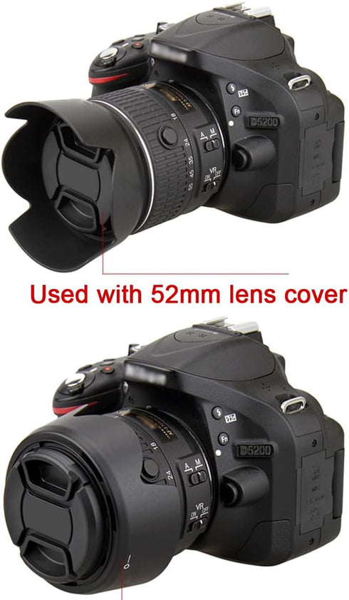 Camera Lens Hood Compatible for Nikon D3500 D7500 D850 w/AF-S NIKKOR 50mm f/1.4G & 50mm F1.8G Lens (Replace HB-47)...