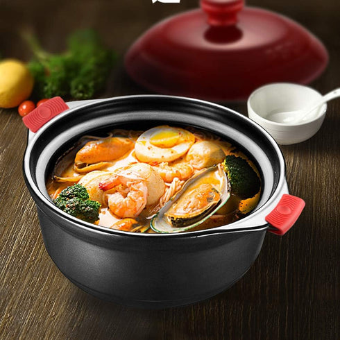 4 Pieces Silicone Hot Handle Holder, Potholder for Cast Iron Skillets, Silicone Assist Handle Holder, Non-Slip Pot Holder Sleeve, Heat Resistant P...
