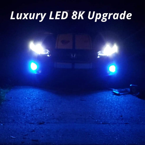 Alla Lighting H8 H16 H11 LED Fog Lights Bulbs, 8000K Ice Blue 2800 Lumens Xtreme Super Bright COB-72 SMD 12V DRL Replacement...
