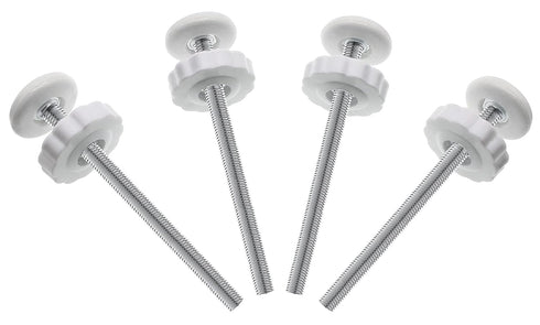 4Pcs Universal Baby Gate Threaded Spindle Rod, M8 (8mm) Replacement Bolt Part for Pet Pressure Mounted Safety Gates, Extra Long Baby Tension Gate ...