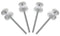 4Pcs Universal Baby Gate Threaded Spindle Rod, M8 (8mm) Replacement Bolt Part for Pet Pressure Mounted Safety Gates, Extra Long Baby Tension Gate ...
