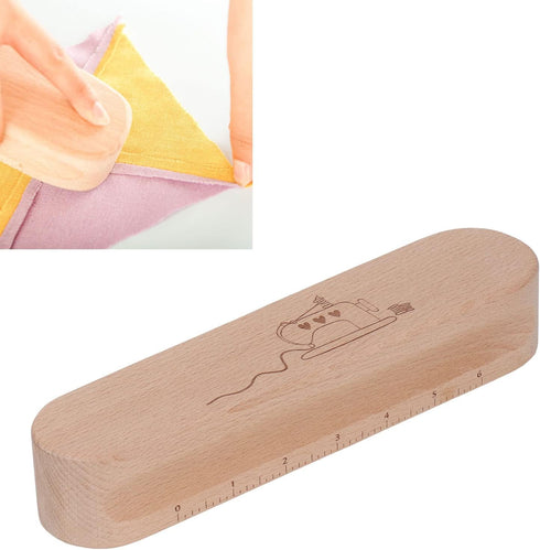 Professional Hardwood Tailors Clapper, Quilters Pressing and Seam Flattening Tool with Ironing Cloth for Creating Crisp Flat Seems Sewing Quilting...