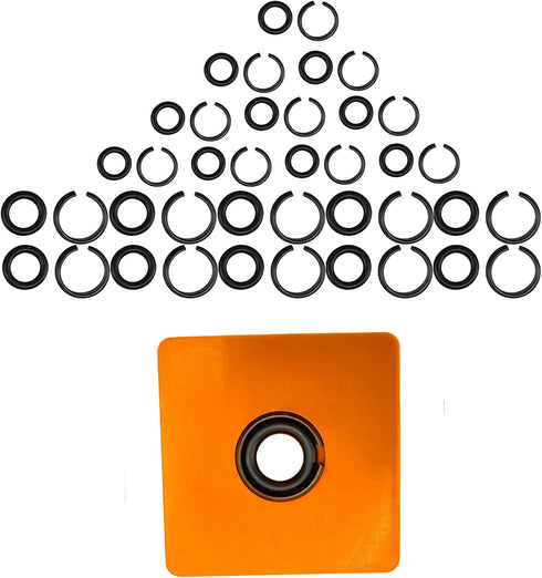 (10+10Sets) 1/2" and 3/8" Impact Wrench Retainer Rings Clip with O-ring, Compatible With Milwaukee Electric/Pneumatic Type Impact Wrench, Includin...