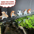 Kawaii Resin Cat Ornaments,Miniature Animal Model Creative Decoration,Aquarium Ornament,Vivid Shape DIY Aquarium Cat Fishing Ornament,Home Resin S...