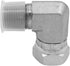 (2-PACK) 1501-06-06 Hydraulic Hose Adapter Fitting 3/8"-18NPTF Male×3/8"-18NPSM Female Swivel 90°Pipe Joints Elbow Carbon Steel...