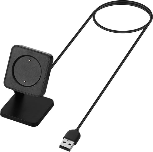 kwmobile Docking Station Compatible with Huami Amazfit GTS 3 / GTR 3 / GTR 3 Pro/T-Rex 2 - Charging Charger Cable with Stand - Black...