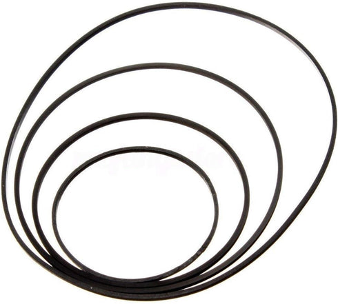 Rubber Belt DVD/CD Cassette Recorder Repair Maintenance Mix Cassette Rubber Square Belt Black(60PCS) 1...