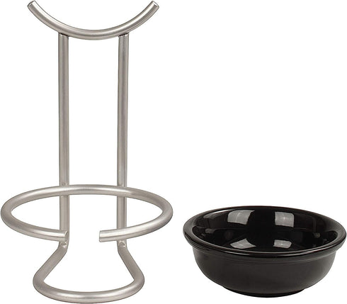 Spectrum Diversified Euro Spoon Rest with Ceramic Dish, Satin Nickel...
