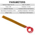 15pcs 10mmx93mm Film Heater Plate Adhesive Pad, PI Heating Elements Film 12V 12W Strip Heater Adhesive Polyimide Heater Plate (12V 12W 10mmx93mm)...